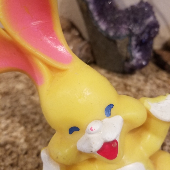 Fun Yellow and Pink GURLEY EASTER Bunny Candle - Picture 15 of 16